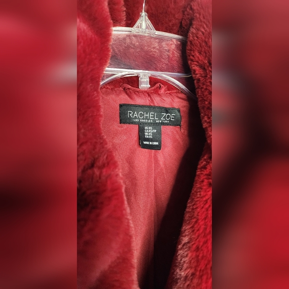 NEW Rachel Zoe FAUX Fur Coat Jacket Silky Soft & Fully Lined XS NWOT - Picture 5 of 9